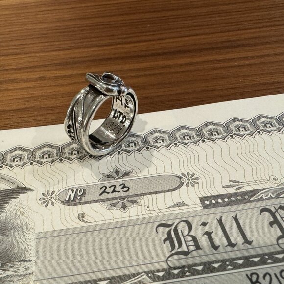 Bill Wall Leather Large Spoon Ring - Picture 3 of 6